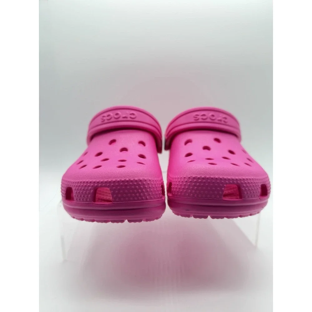 New No Box Crocs Classic Clog Unisex Kids Pink Crush Slip-On Size C 13
